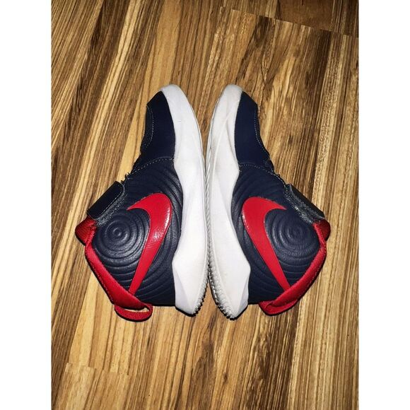 NEW Boy's 10c Nike TEAM HUSLE D9 (TD) Toddler Shoes‎ Sneakers AQ4226 403 Toddler - Picture 4 of 8